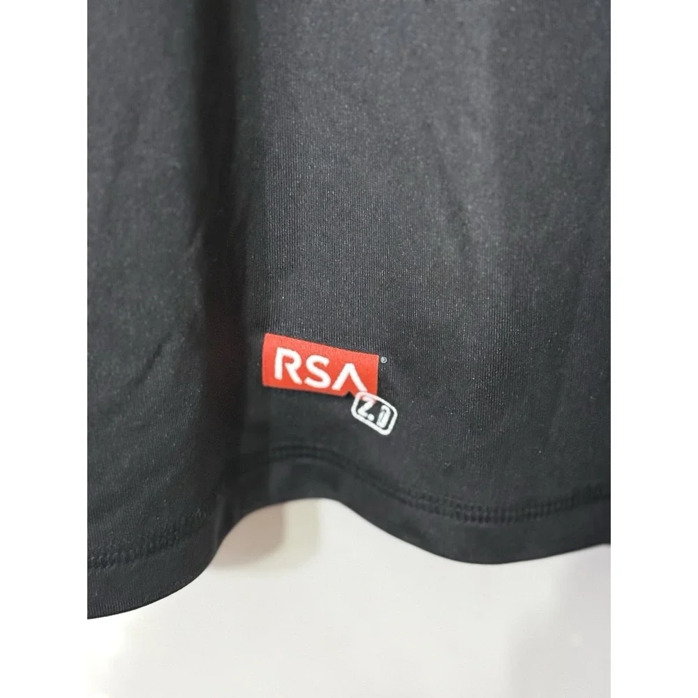 Alo Yoga Mens  1/4 Zip Pullover Black Performance Long Sleeve XL Athleisure Logo
